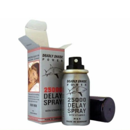قوة القرش مميت 25000 سبراي مع فيتامين هـ deadly shark power 250000 delay spray for man