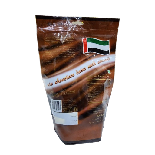 mix chocolate dates with almond