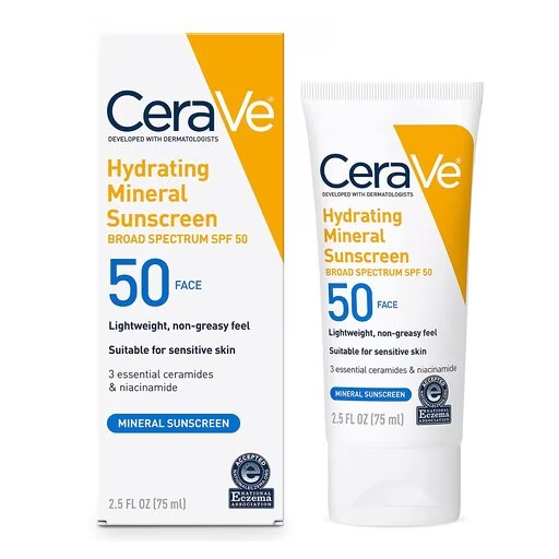 cerave hydrating mineral sunscreen lotion cerave hydrating mineral sunscreen lotion