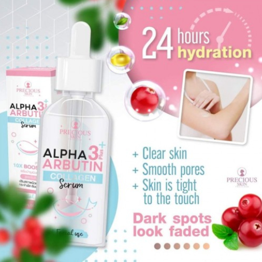 Precious 3 Plus Arbutin Collagen Serum For Skin Whitening