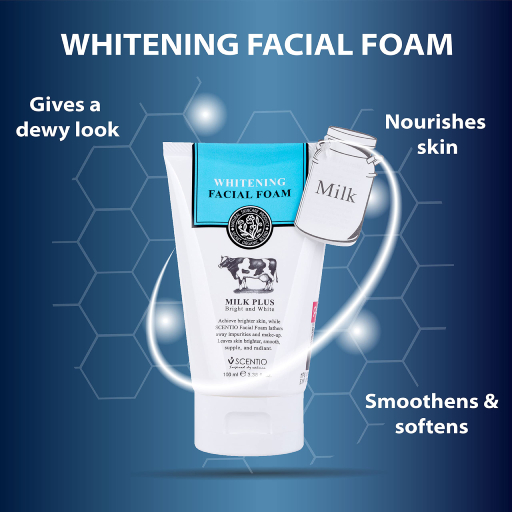 Scentio Facial Foam Milk Plus Bright And White Scentio Facial Foam Milk Plus Bright And White