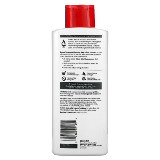 Eucerin advanced cleansing body & face cleancer Eucerin advanced cleansing body & face cleancer