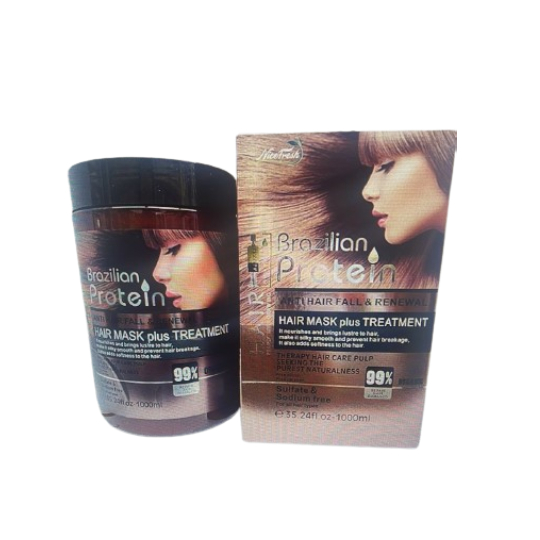 Brazilian Protein Anti Hair Fall & Renewal Hair Mask 99% Brazilian Protein Anti Hair Fall & Renewal Hair Mask 99%