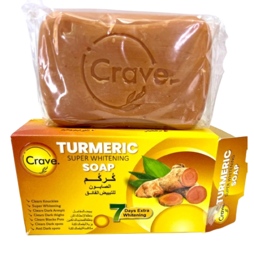 Original Crave Turmeric Super Whitening Soap Original Crave Turmeric Super Whitening Soap