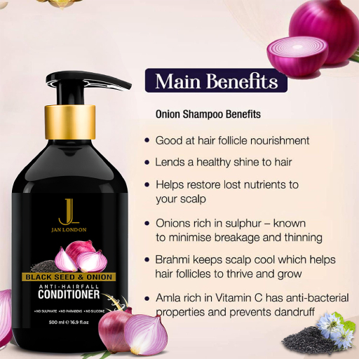 Black Seed & Onion Shampoo For Stop Hair Fall Black Seed & Onion Shampoo For Stop Hair Fall