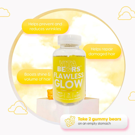 Vita Bears Flawless Glow Gummies For Skin Glowing Vita Bears Flawless Glow Gummies For Skin Glowing