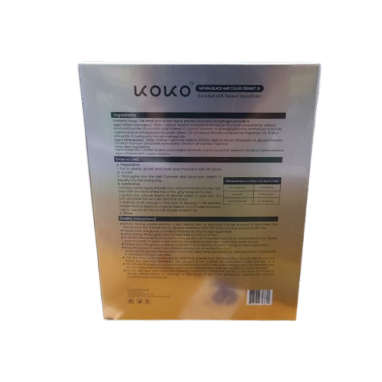 Koko Natural Black Hair Color Cream Koko Natural Black Hair Color Cream