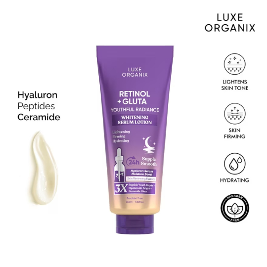 Luxe Organix Retinol + Gluta Youthful Radiance Luxe Organix Retinol + Gluta Youthful Radiance