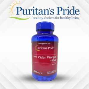 Puritans Pride Apple Cider Vinegar 480 Mg 200 Tablets
