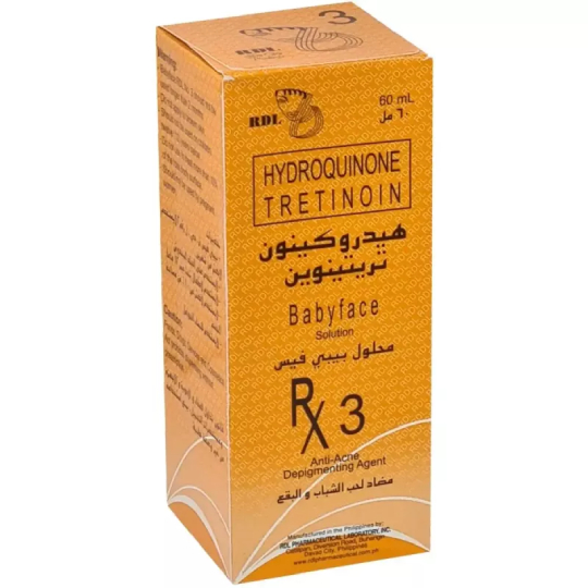Rdl Hydroquinone Tretinoin Rx 3 Anti Acne Depigmenting Agent