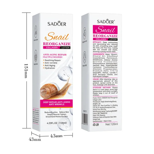 Sadoer Snail Anti Wrinkle Anti Aging Lotion Sadoer Snail Anti Wrinkle Anti Aging Lotion