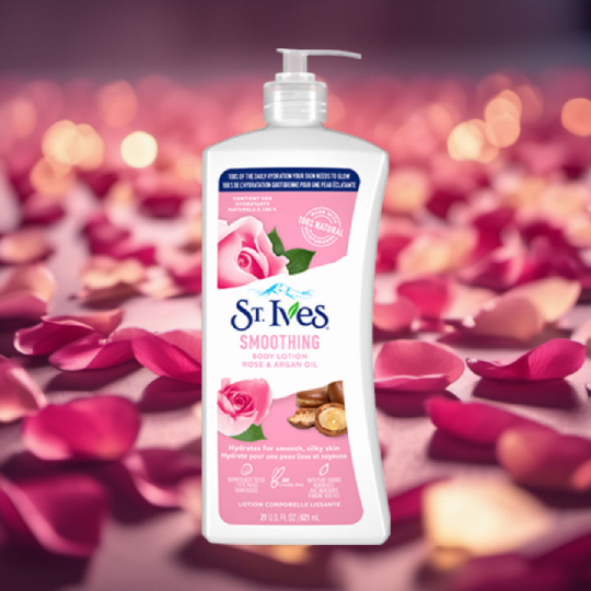 St Ives Smoothing Body Lotion Rose & Argan Oil St Ives Smoothing Body Lotion Rose & Argan Oil