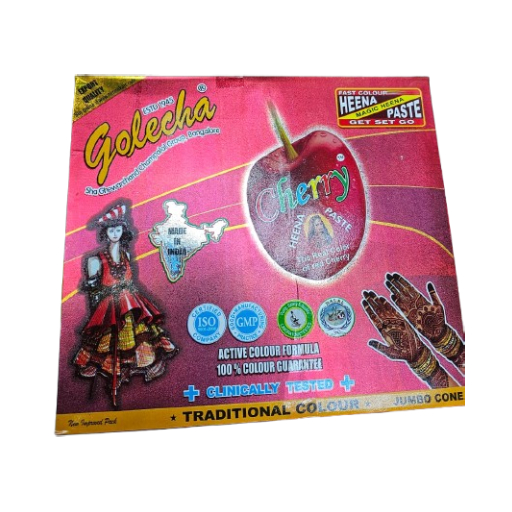 12-piece Henna Paste Cone Cherry Red 12 X 42grams 12-piece Henna Paste Cone Cherry Red 12 X 42grams
