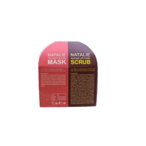 Natalie Sugar Lip Scrub & Collagen Care Mask Natalie Sugar Lip Scrub & Collagen Care Mask