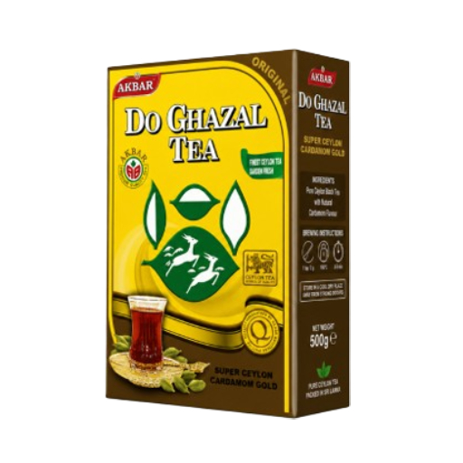 Akbar Do Ghazal Super Ceylon Cardamom Tea – Premium Flavoured Ceylon Black Tea – 500g Loose Leaf Akbar Do Ghazal Super Ceylon Cardamom Tea – Premium Flavoured Ceylon Black Tea – 500g Loose Leaf