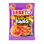 Bebeto Peach Rings Gummy Candy