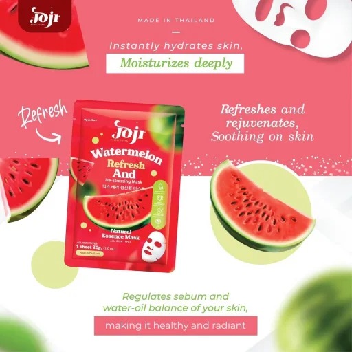 Joji Watermelon Refresh & De-Stressing Facial Mask Joji Watermelon Refresh & De-Stressing Facial Mask
