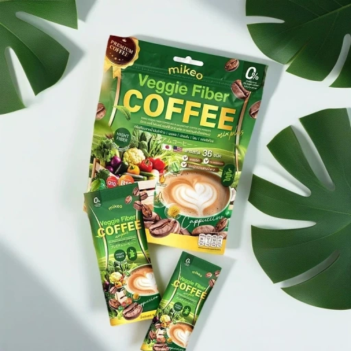 Mikeo Veggie Fiber Coffee Mix Plus Cappuccino 30 Sachets
