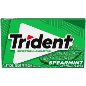 Trident Spearmint Chewing Gum 168 Pieces